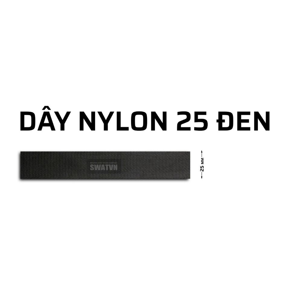 DÂY NYLON 25mm ĐEN